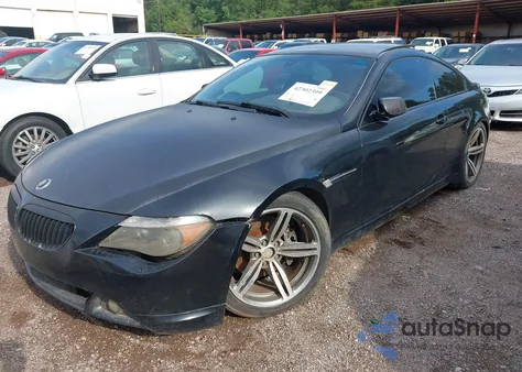 2006 BMW 650I из США, поврежденный, VIN WBAEH13436CR49646